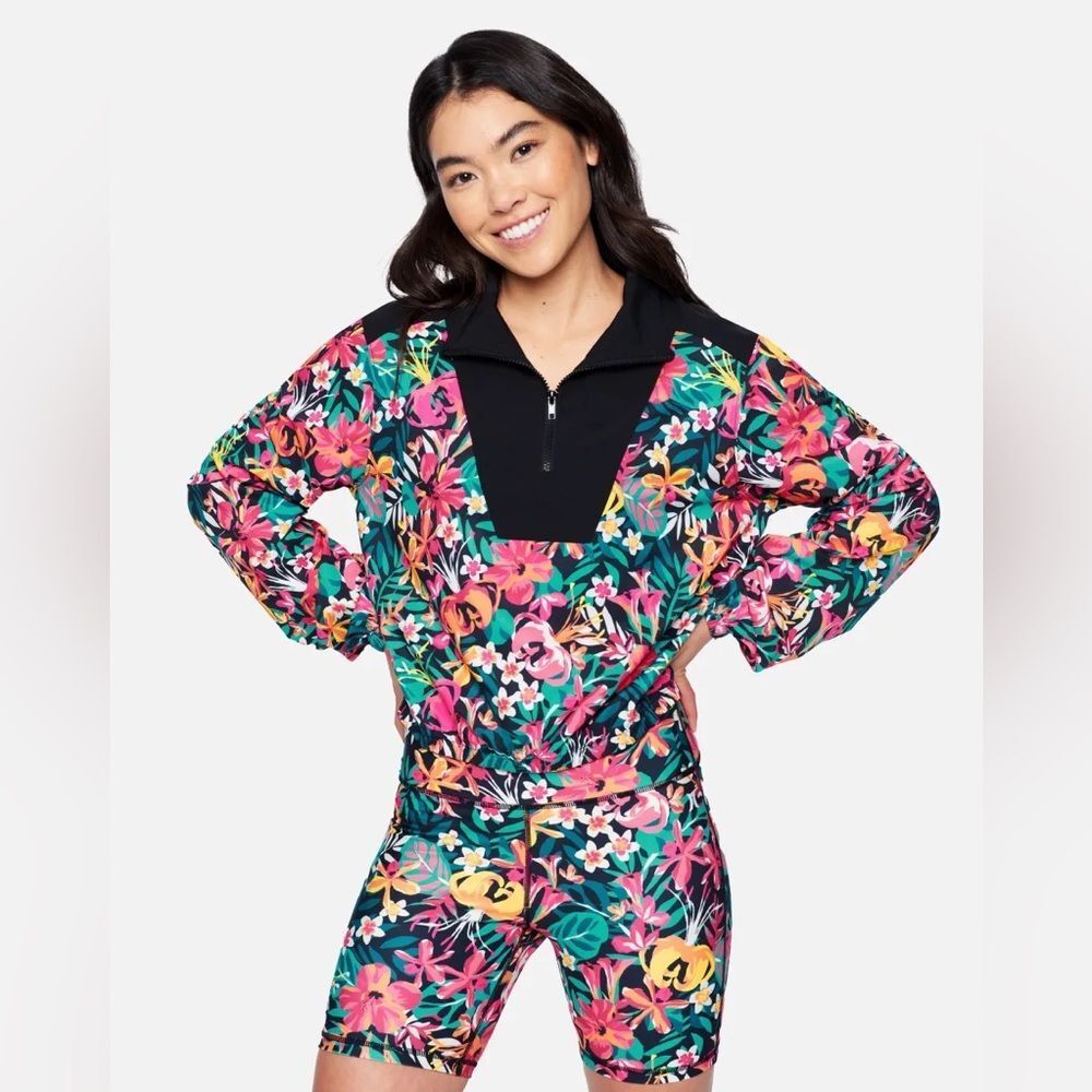 NWT Women’s Hurley Kat Printed Windbreaker Jacket Floral Pop Sz. Med.